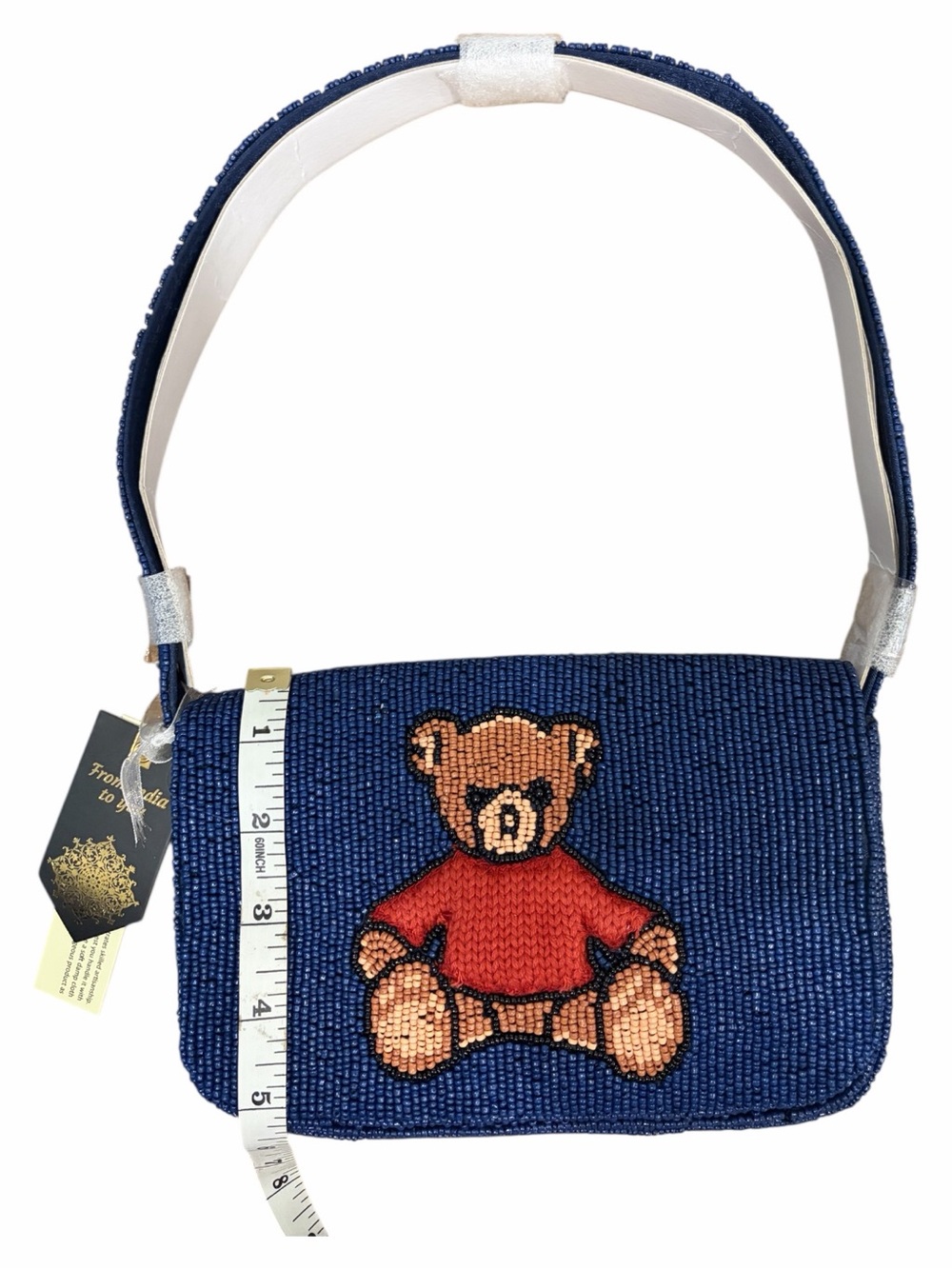 NWT: *Viral* Teddy Bear Beaded Bag 🧸 From India to You 🧸 - Picture 6 of 9